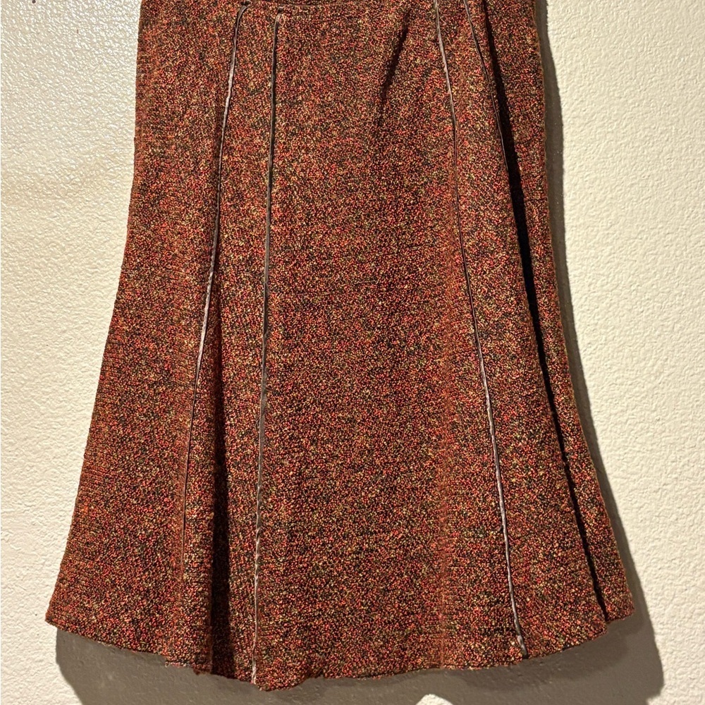 Coldwater Creek Rust A-Line Skirt - Picture 3 of 6